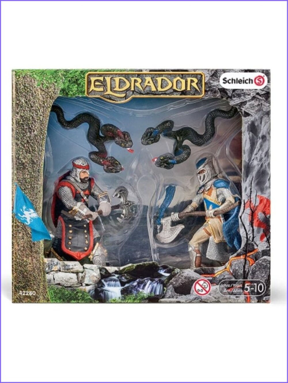 Schleich Eldrador Knight With Battle Axe and Blood Vipers (42280) New in Box